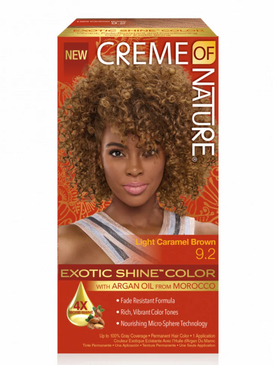 Creme of Nature Light Caramel Brown 9.2 Exotic Shine Hair Color